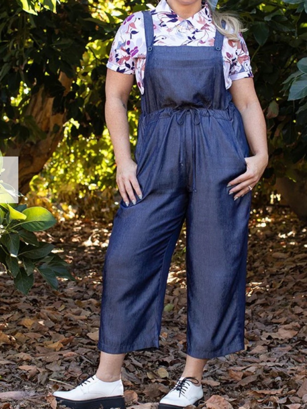 NWT Lularoe Juliet Jumpsuit XL Chambray Collection
